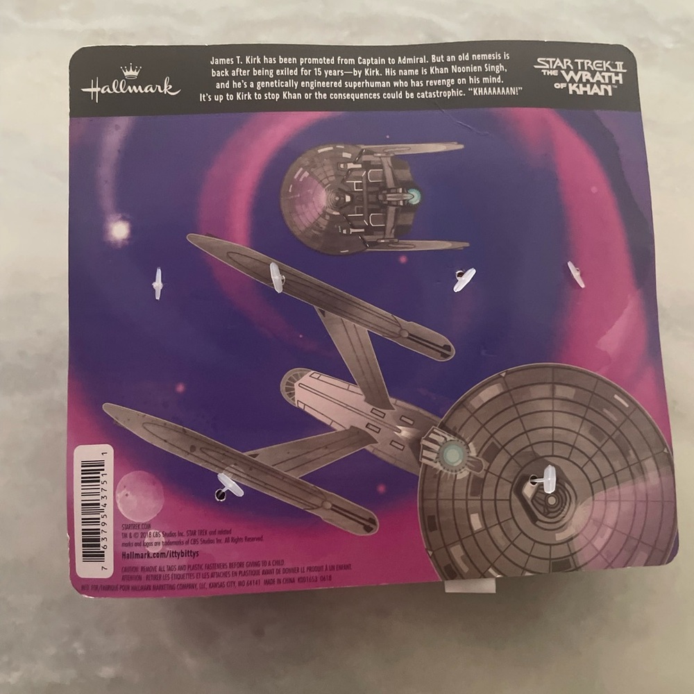 Hallmark itty bittys Star Trek plush toys U.S.S. Enterprise NCC-1701-D Rare HTF - Picture 13 of 13